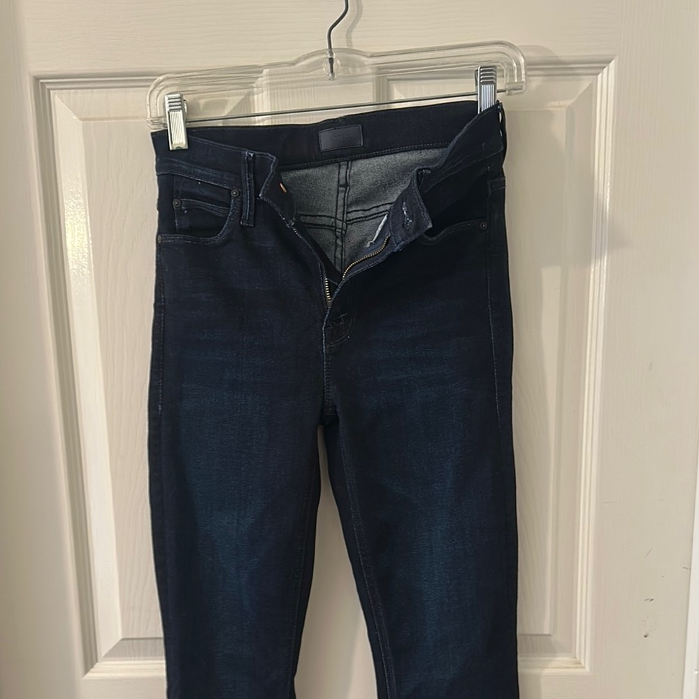 MOTHER Women's Dark Blue Jeans
